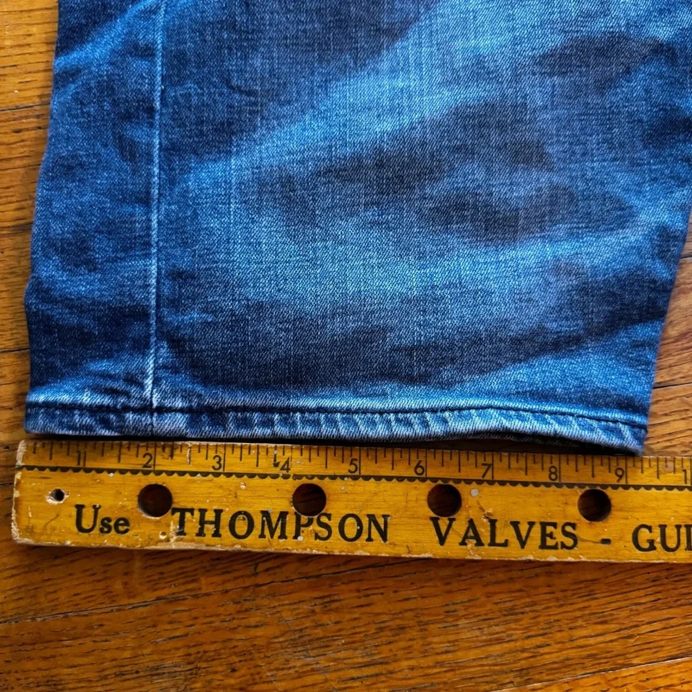 True Religion‎ Rocco Relaxed Skinny Men Blue Denim Jean Shorts Size 36